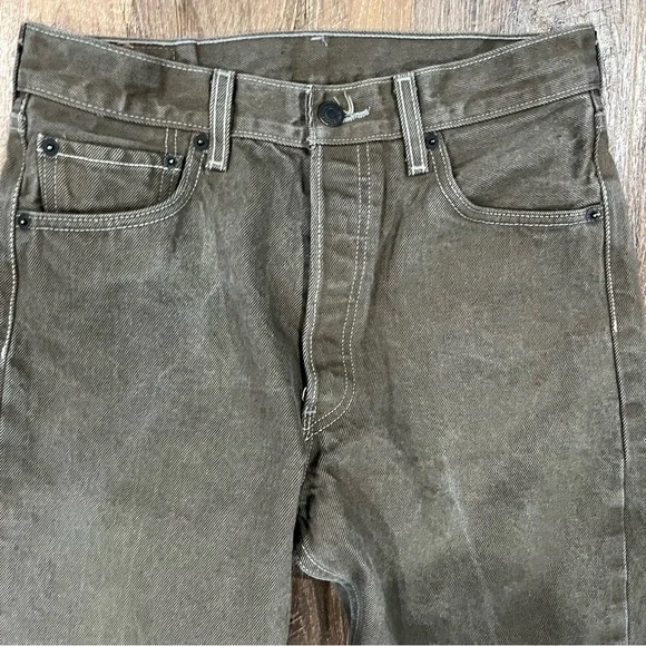 Levi's 501 Men's Jeans 31x30, Brown, Button Fly, Straight Leg, Denim - Picture 4 of 9